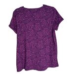 J.Jill Purple Pink Paisley Print Everyday Cotton Tee Shirt Size S Photo 5