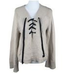 Marled Reunited Clothing Lace Up Renaissance Long Sleeve Sweater Medium Photo 2