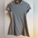 Free People  Beach Mini Striped Mock Neck Dress Size Small SUPER CUTE! Photo 1