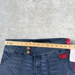 Vtg Y2K Ecko Red Deadstock Low Rise Split Flare‎ Jeans Embroidered Patch Sz 9 Blue Photo 8
