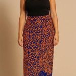 Vtg ICEBERG HISTORY DISNEY 101 Dalmatian Leopard Print Knit Maxi Skirt Size 42 Photo 0
