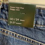 Wild Fable  High Rise Baggy Jeans, Women’s Size 24, Medium Wash, NWT Photo 3