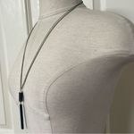 Charming Charlie  black and gold tone tassel necklace Photo 9