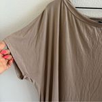 Lulus  Neutral Tan Brown Oversized Boxy Slouchy Dress M/L Photo 2