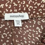 Mittoshop Brown White Polka Dot Belted Short Mini Skirt Women’s 3XL Photo 3