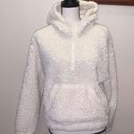 PacSun cream teddy fleece plush hooded sweatshirt Photo 1