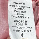 Nell Couture corset silk/polyester pink cocktail dress / 4 / Excellent condition Photo 13