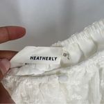 Heatherly Cottage Eyelet‎ Crop Top Balloon Sleeve Peasant Embroidered Size XSP White Photo 9