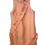 Topshop Womens Dress 6 Sheath Mini Tight Fit Sleeveless Ruffled Dressy Classy Photo 0