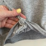 Topshop Crop Top T-shirt Grey Knot Front Knit Short Sleeve ~ Women’s Size 2 Photo 6