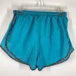 Nike Women's Elastic Waistband Dri-Fit Running Shorts Teal Medium Photo 6