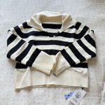Cider  Black and White Stripe Sweater Photo 0