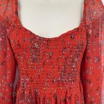 Patrons of Peace Boho Fairy Fall Dress Small Orange Festival Cottage Peasant Photo 5