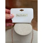NWT Bay Studio Gold Tone Metal & White Dot Enamel Choker Style Necklace Photo 2