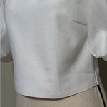 On Twelfth Twelfth size large puff sleeve white crop top off the shoulder adjustable straps Photo 1