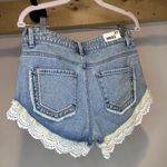 Forever 21 NWT - Lace-Trim Denim Shorts Photo 3