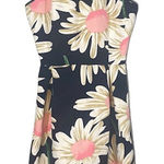 Day & Night  Navy Blue Floral Sleeveless Cocktail Mini Dress Women Sz M Photo 0