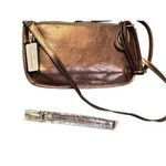 Joy Susan NWT  Liquid Metal Copper Mini Crossbody Wristlet Purse 9"x4.5" Stylish Photo 6