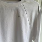 Nike  White Crop Long Sleeve Sweatshirt Photo 1