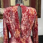 Free People  Heartbeats Floral Boho Long Sleeve Jersey Mini Dress - Sz S 💛🎀 Photo 8