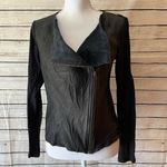 Michael Stars  Black Genuine Leather Jacket Size Medium Photo 1