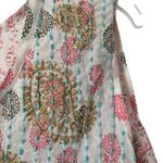 Miss June Paris Bohemian Pink Embroidered Sequin Tassel Blouse size small Photo 1