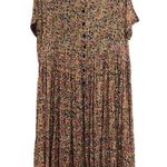 American Vintage Womens Vintage Cottagecore S.Roberts Floral Cotton Buttondown Maxi Dress L Photo 1