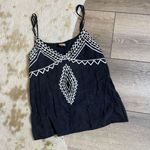 Free People Blue Embroidered Tank Photo 0