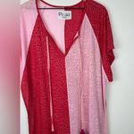 Pitusa Color Block CoverUp Resort Cheetah Pink Popover Maxi Dress Women’s OS Size undefined Photo 5