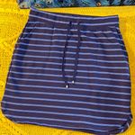 Akini Size M Navy Striped Skirt Photo 0