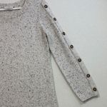 Loft Heather Gray Long Sleeve Dress with Button Details Photo 3