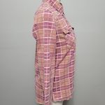 Billabong distressed raw hem flannel button down size small Photo 3