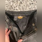 New Harley Davidson Genuine Leather Jeans Pants 6 Black Photo 2