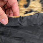 Romeo + Juliet Couture Romeo Juliet Couture Faux Fur Leopard Animal Print Vest with Pockets Size Small Photo 4