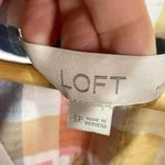 Loft Dolman Pink Plaid Short Sleeve Button Down Top Sz S Petite Photo 3