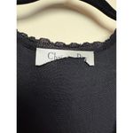 Dior Christian  Black Sleeveless Ruffle Mini Dress Sz. S/4 Photo 4