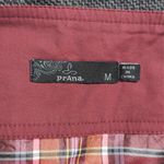 prAna  Quincy Skirt Grey Coal Wool Blend Wrap Buckle Closure Plaid Lining Size M Photo 5