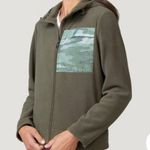 Free Country  Green Micro Fleece Zip Up Jacket Camo Print Satin Pocket Size Small Photo 3