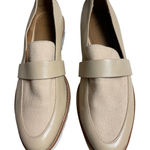 14th & Union Beige & White Leather Slip-On Loafer Size 10M Photo 0