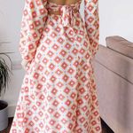 ASOS DESIGN Maxi Tea Dress in 70s geo print Photo 9