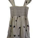 Free People Tory Embroidered Mini Dress Smock Bodice Medium Photo 2