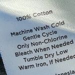 Talbots Classic Cotton Button Front Shirt Blouse Ladybug Hearts Size Medium M Green Photo 6