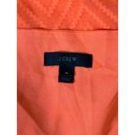 J.Crew Neon Orange Sleeveless chiffon Womens 4 Mini Dress in zigzag Beach Style Photo 7