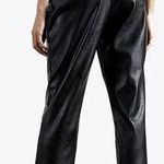 Ted Baker ππ Faydell Pleather Trouser ~ Black US 8 NWT *NO BELT* Photo 1