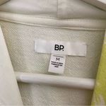 BP Hoodie Sweatshirt Cream Green Brush Stroke Marble Casual Oversized Photo 7