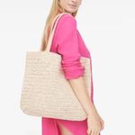 J.Crew  packable straw tote bag Photo 1
