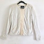Tart Collections Jacket Shacket M Hale Boucle Tweed Terry Cloth Off White Pocket Size M Photo 4