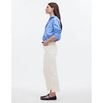 Madewell 90s Straight Crop Jean Tile White High Rise Raw Hem Classic US 33 NWT Photo 2