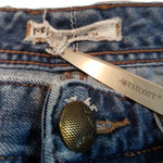 Free People Jeans Size 24 Skinny Raw Hem Distressed Destroyed Blur Denim Pants Women's Low Rise Jeans Photo 5