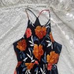 Fika The Brand Women's Dress Size Small Black With Orange, Pink, Blue Floral Orange Photo 1